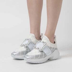 ROGER VIVIER Viv' Run embellished sneakers